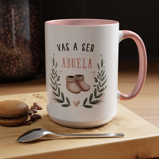 Vas a Ser Abuela Mug - Pregnancy Announcement Gift - Spanish New Grandma Reveal Mug
