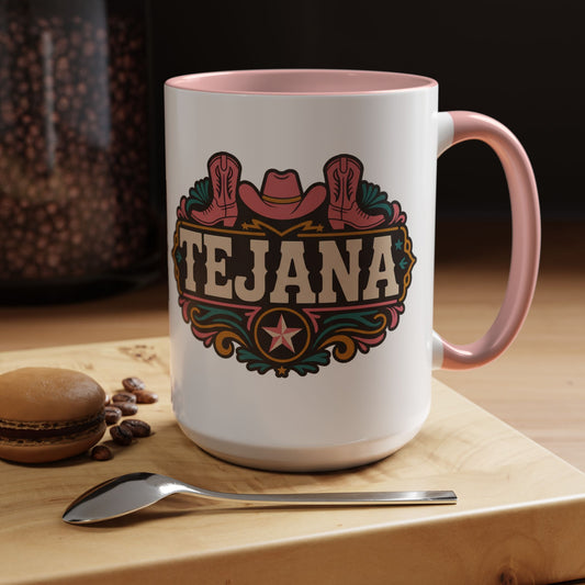 Tejana Mug — Texas Latina Pride Coffee Cup, Hispanic Heritage Gift, Tex Mex Vibes, Tejana Amor