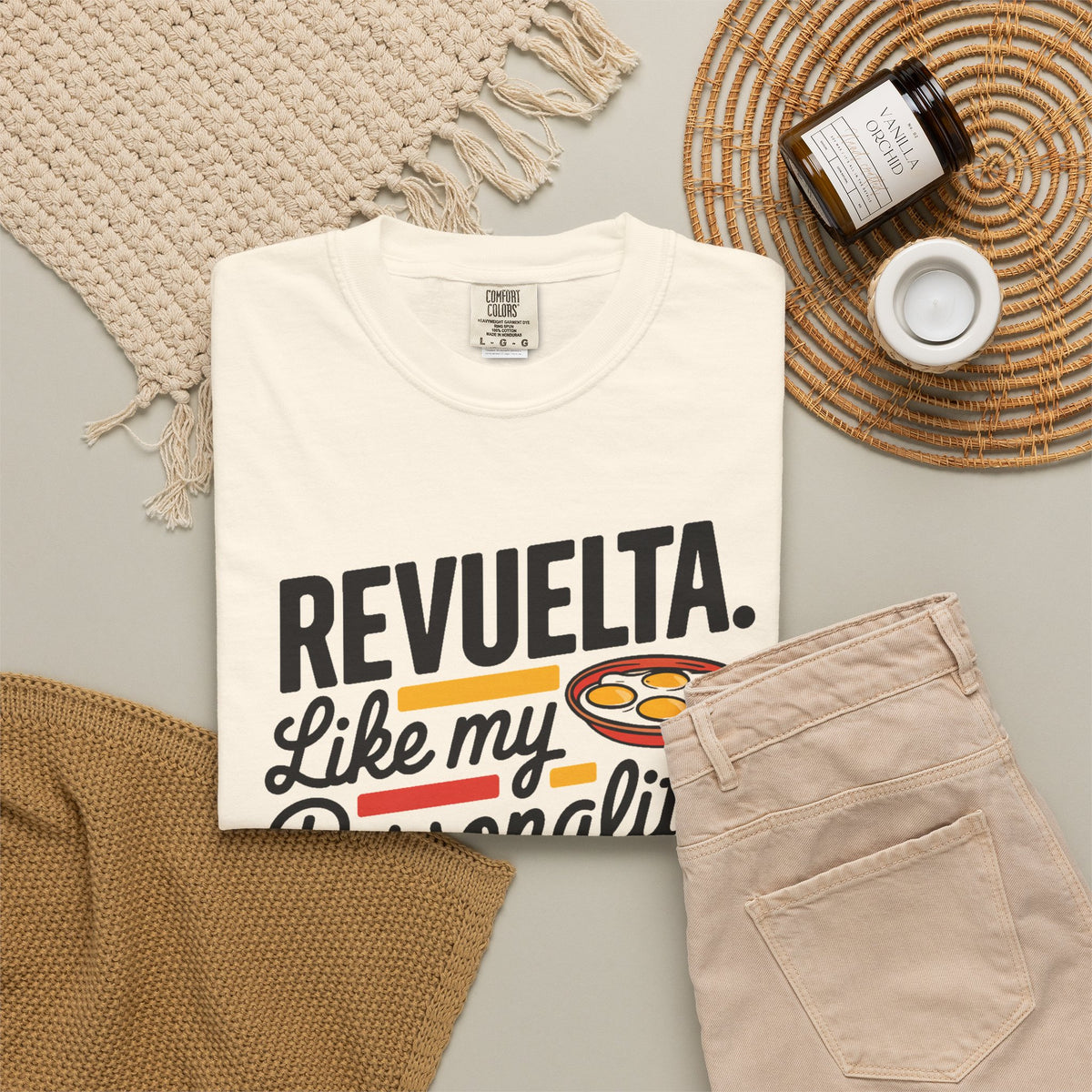 Revuelta Like My Personality Tee - Funny Latina Breakfast Shirt - Huevos Revueltos Gift