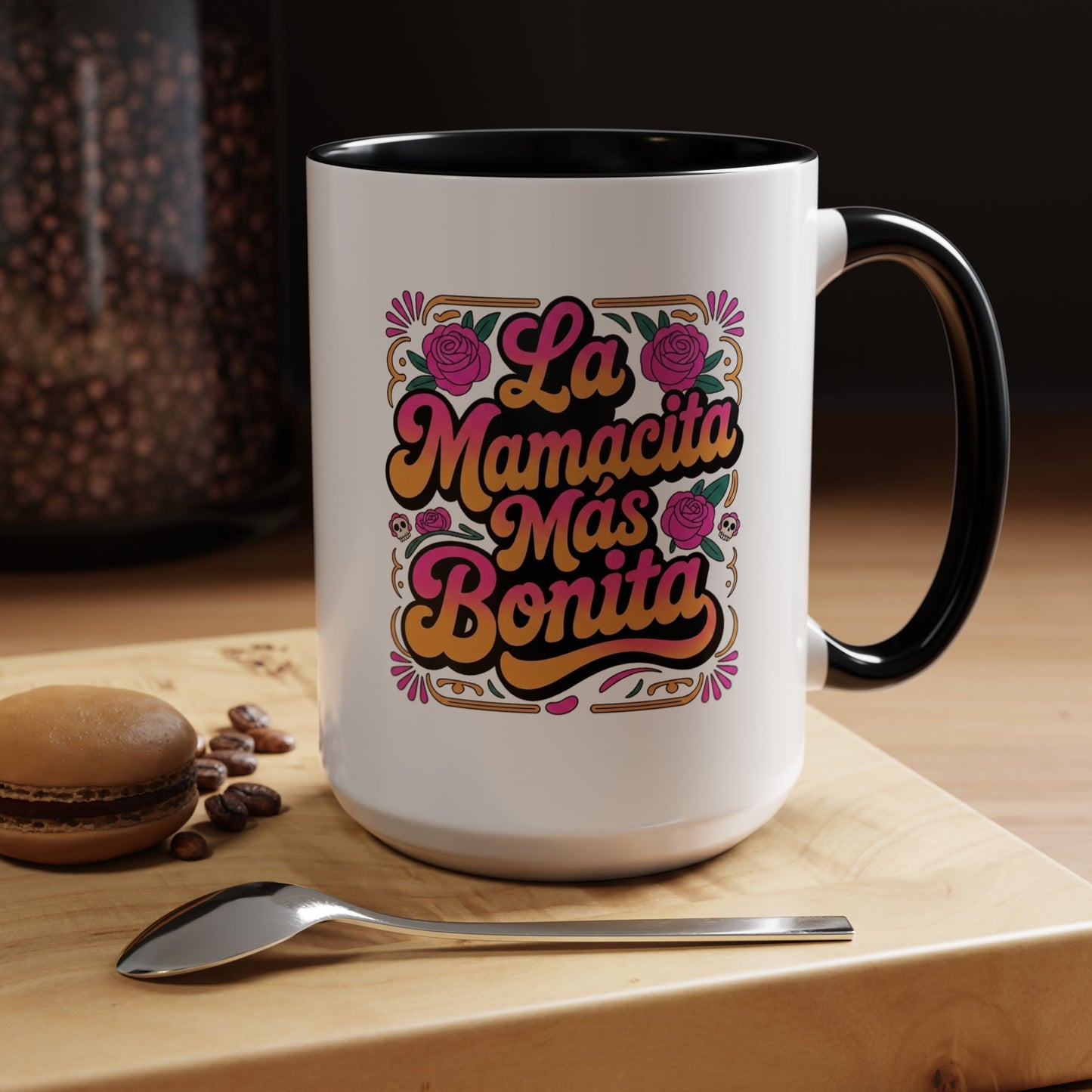 La Mamacita Mas Bonita Mug Groovy | Mamacita Gift Coffee Cup | Retro 70s Mom Mug | Latina Mother Gift for Her | Spanish Mothers Day Gift