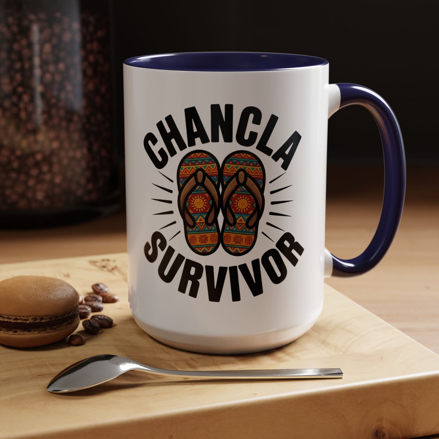Chancla Mug - Funny Latino Gift for Abuela Mama - Hispanic Comedy Coffee Cup - Mexican Humor Mug - Spanish Culture Gift