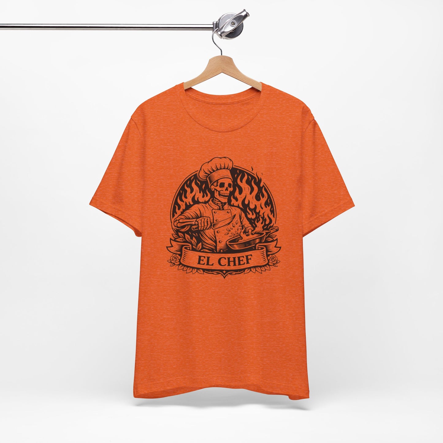 El Chef Loteria T-Shirt - Latino Art Tee Gift - Mexican Culture Chef Shirt - Hispanic Kitchen Loteria Tee - Chef Regalo