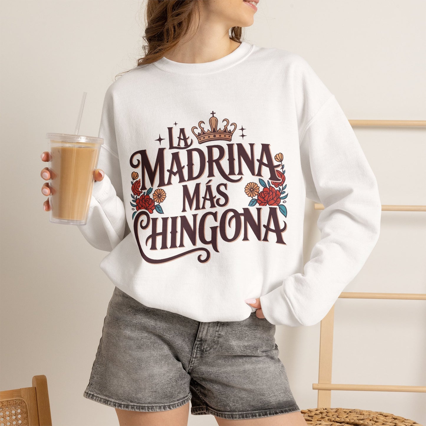 Madrina Sweatshirt | Godmother Gift | Regalos Para Mujer | Latina Pride | Spanish Gift | Sudadera Latina