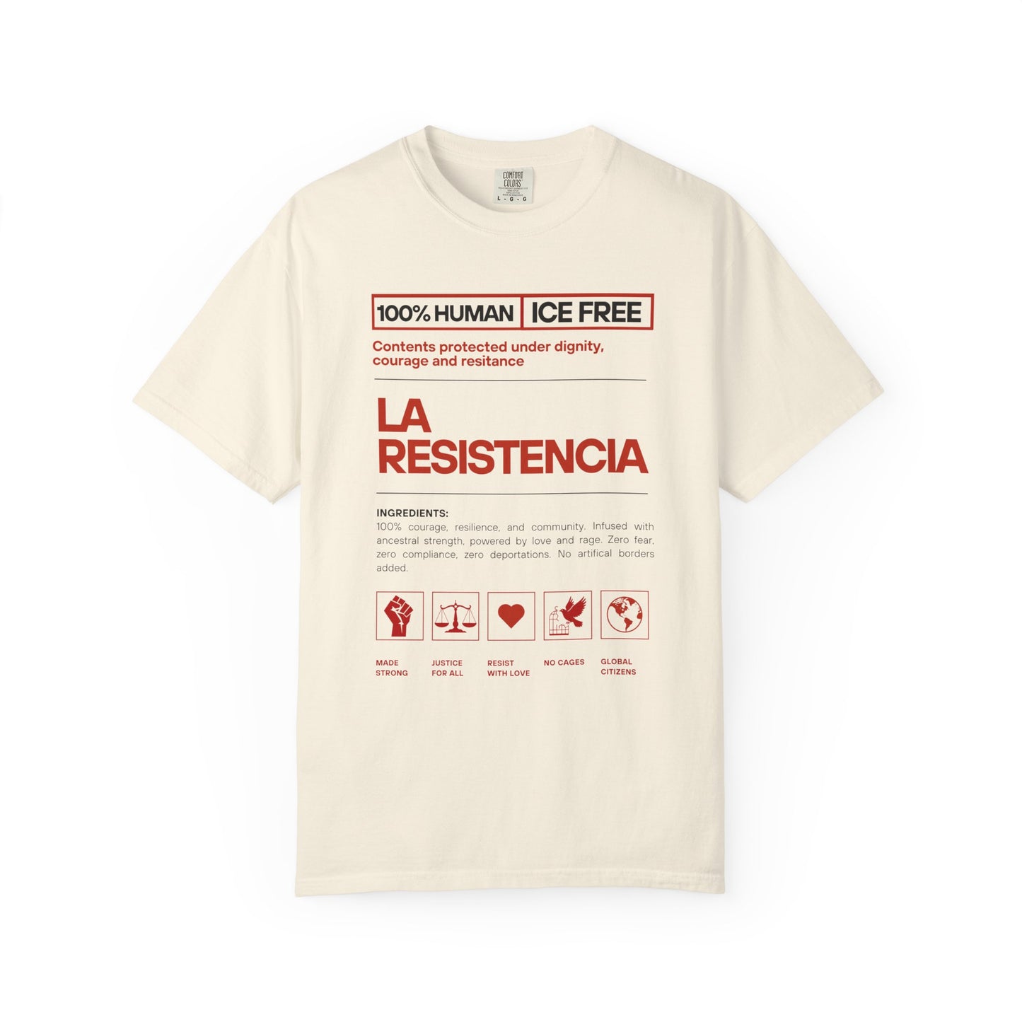 La Resistencia ICE FREE Shirt | Immigrant Shirt Activites Tee |  Political Shirt | Bilingual Shirt