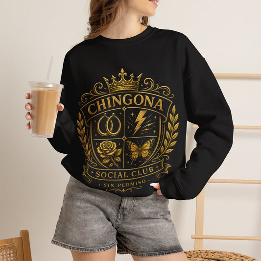 Chingona Comadre Energy Sweatshirt — Latina Gift for Her