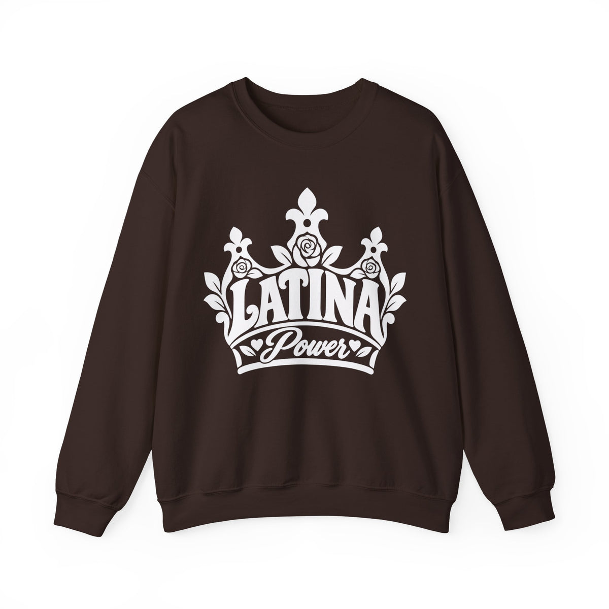 Latina Power Crown Sweatshirt - Mexican Latina Pride Sweater - Latina Gift Crewneck - Reina Corona Spanish Women