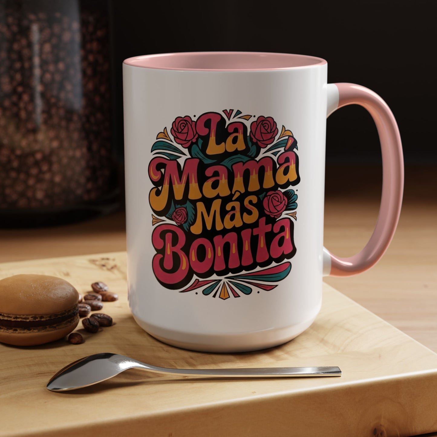 La Mama Mas Bonita Mug, Mama Gift, Latina Mom Coffee Mug,  Mom Birthday Gift, Mother's Day Mug
