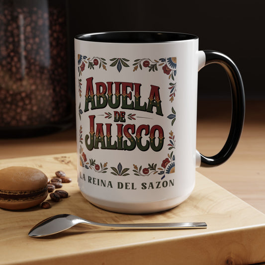 Abuela de Jalisco Mug — Latino Family Gift, Hispanic Grandma Coffee Cup, Abuela Love Mug, Familia Latina Gift, Spanish Grandma Present