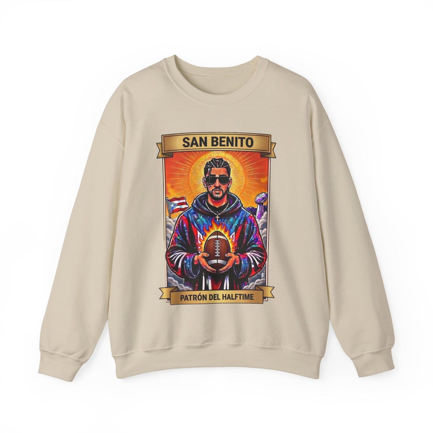 San Benito Bowl Sweater | Unisex Latino Sweater Puerto Rico Tee, San Benito Halftime Show, Team Benito Gift, Boricua Unisex Graphic Tee