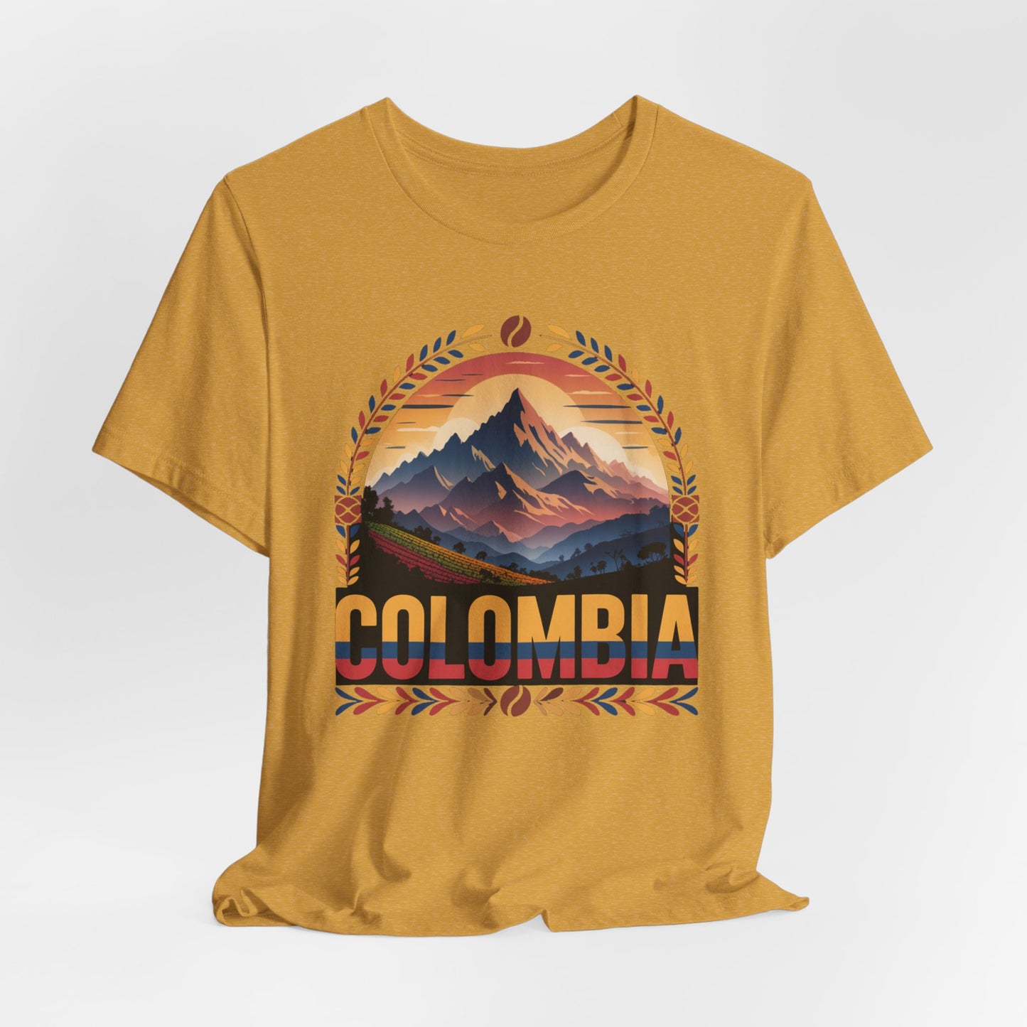 Colombia T-Shirt - Colombian Heritage Pride Tee - Orgullo Colombiano Gift - Mi Colombia Shirt - Hispanic Pride Apparel