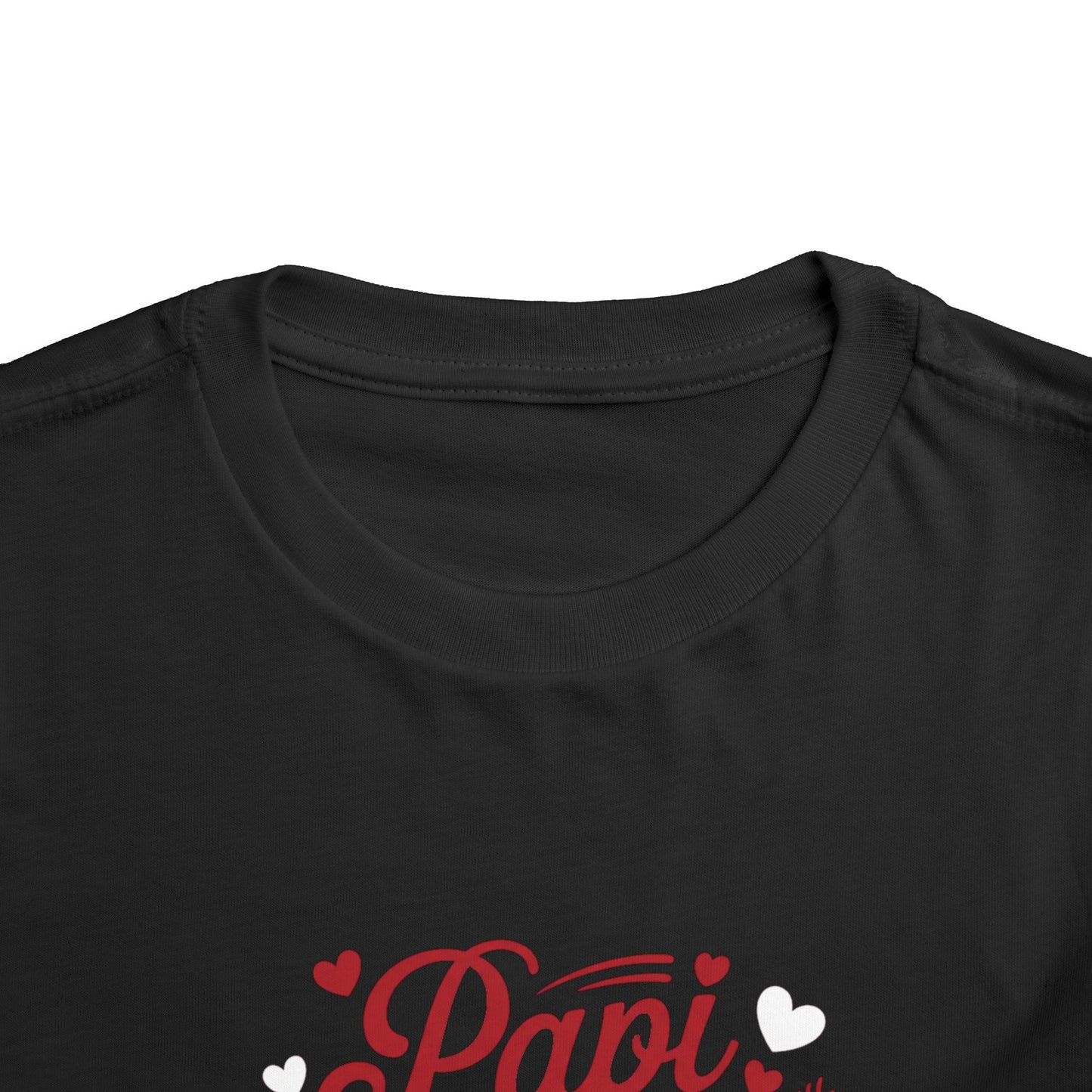 Papi is my Valentine Toddler Short Sleeve Tee