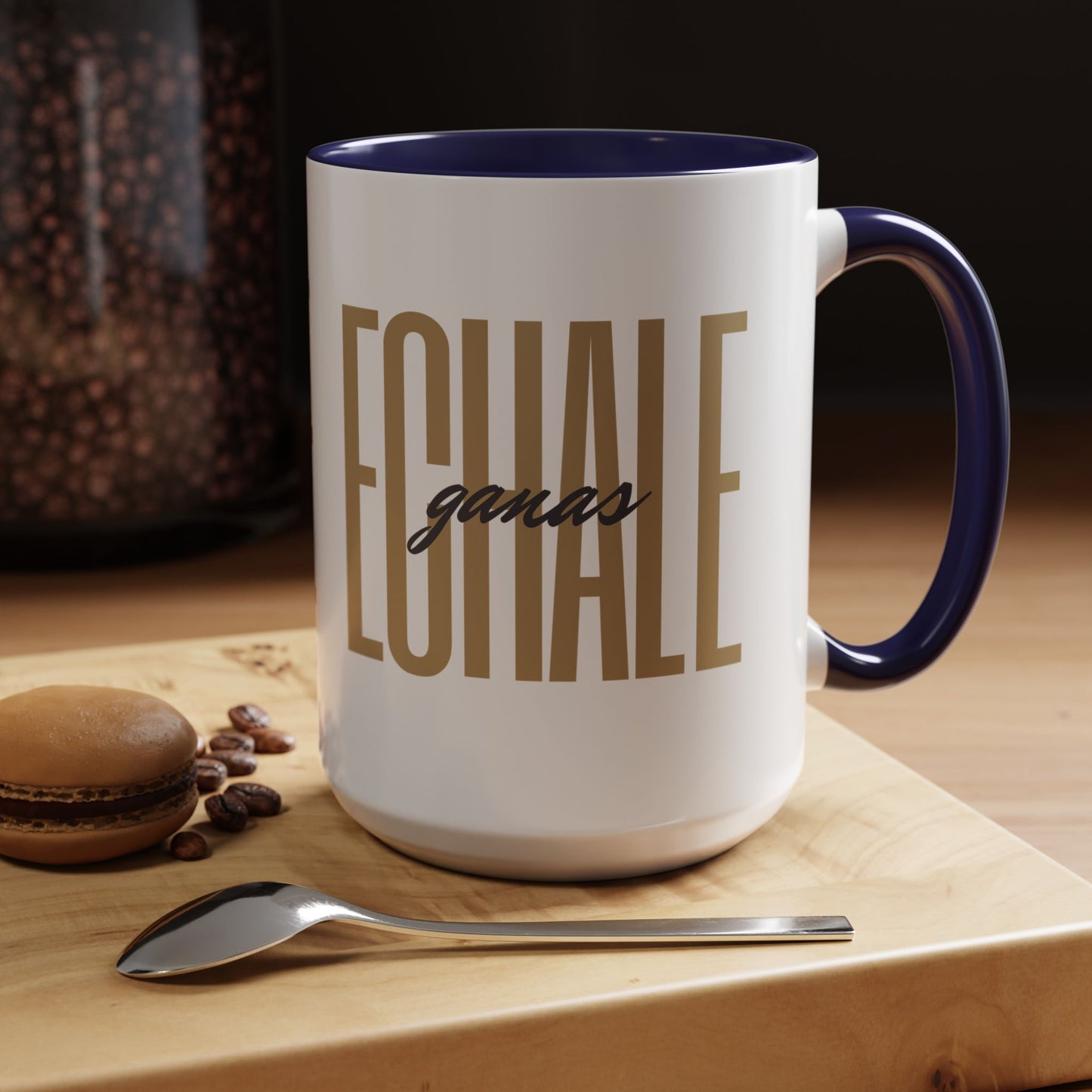 Echale Ganas Mug - Latina Motivation Coffee Cup - Spanish Inspirational Gift for Her - Bilingual Empowerment Taza