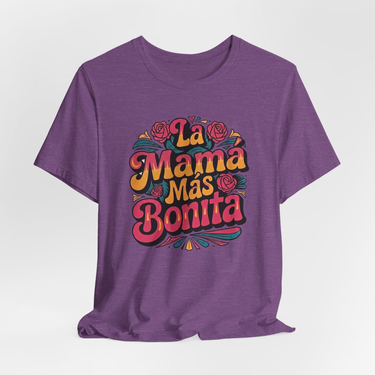 Groovy Art La Mama Mas Bonita Shirt, Mama Gift, Latina Mom Gift, Mom Birthday Gift, Mother's Day