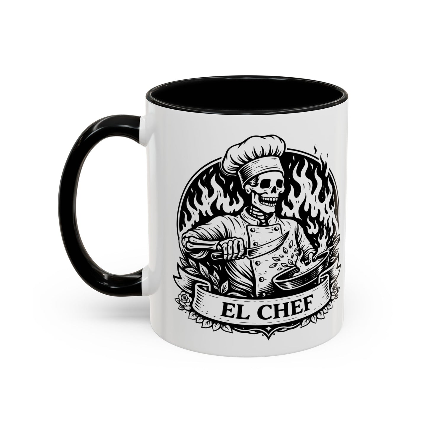 El Chef Loteria Mug - Latino Art Kitchen Cup - Mexican Chef Gift - Cocina Latina Aesthetic - Loteria Kitchen Decor