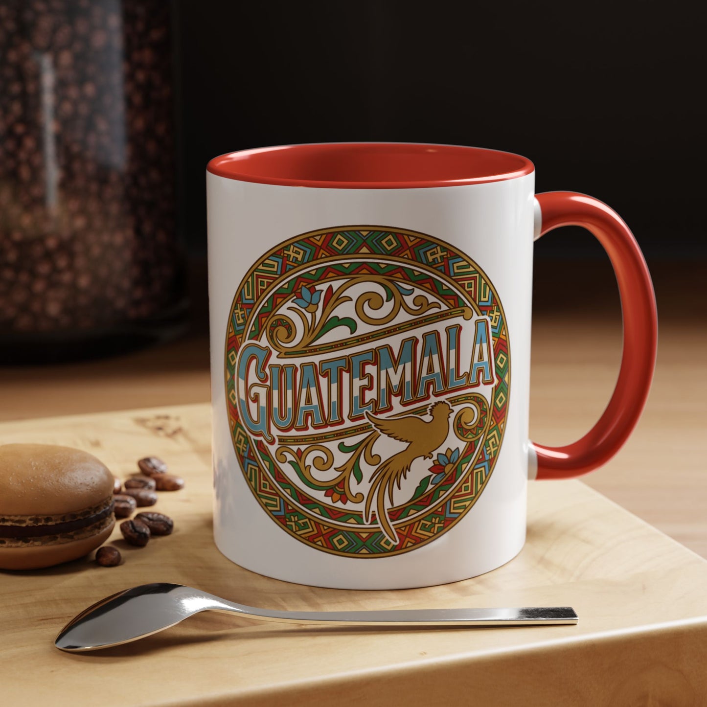 Guatemala Mug - Guatemalteco Pride Coffee Cup, Chapina Cultura Gift, Quetzal Bird Design, Central American Heritage