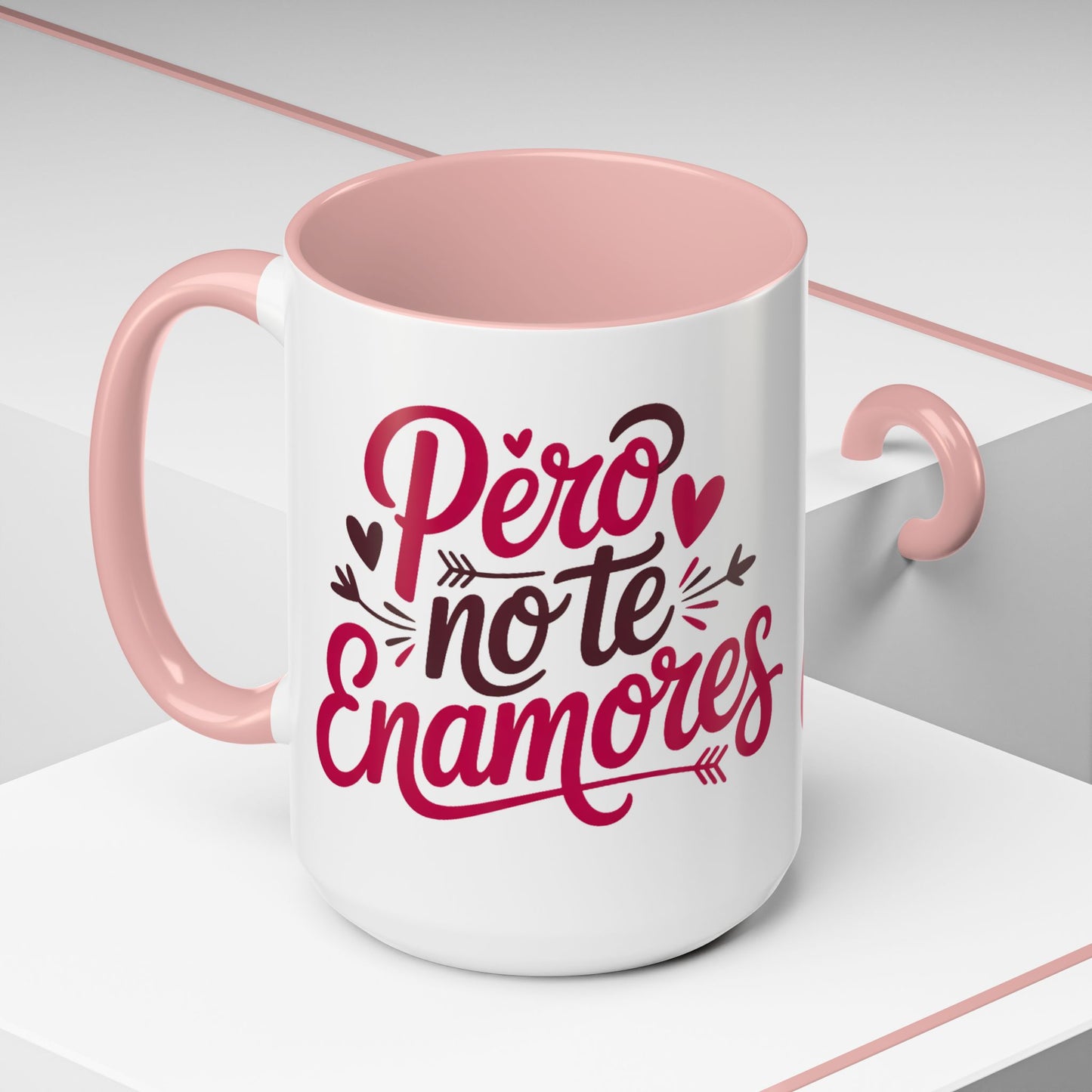 Pero No Te Enamores Mug - Funny Spanish Love Gift - Latino Humor Coffee Cup - Relationship Gift for Hispanic Couples