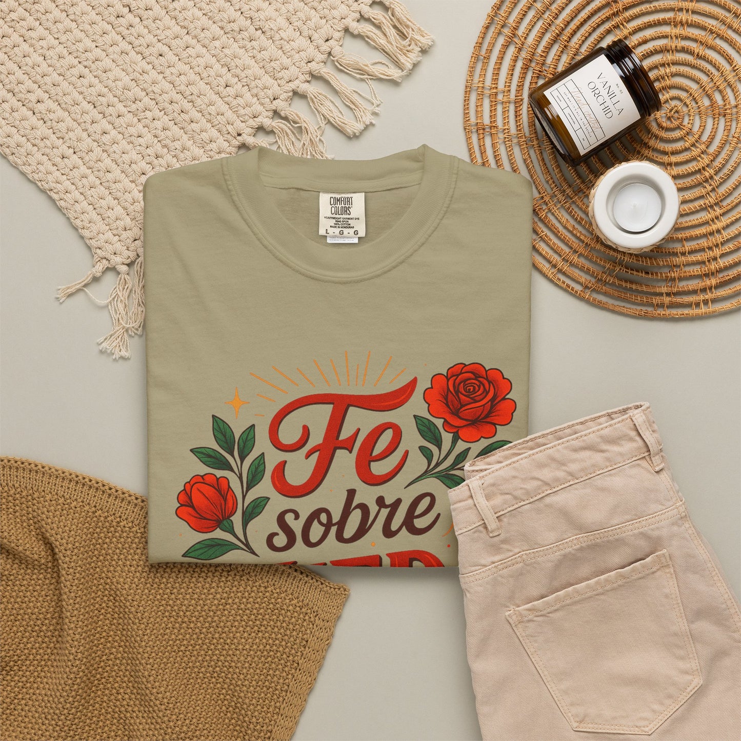 Fe Sobre Miedo Shirt | Camisa Christiana | Latina Graphic Tee |