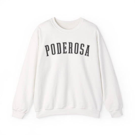 Poderosa Divina Sweater Latina College Crewneck Powerful Divine Spanish Phrase Mexican Sweatshirt Chicana Gift Hispanic Empowerment