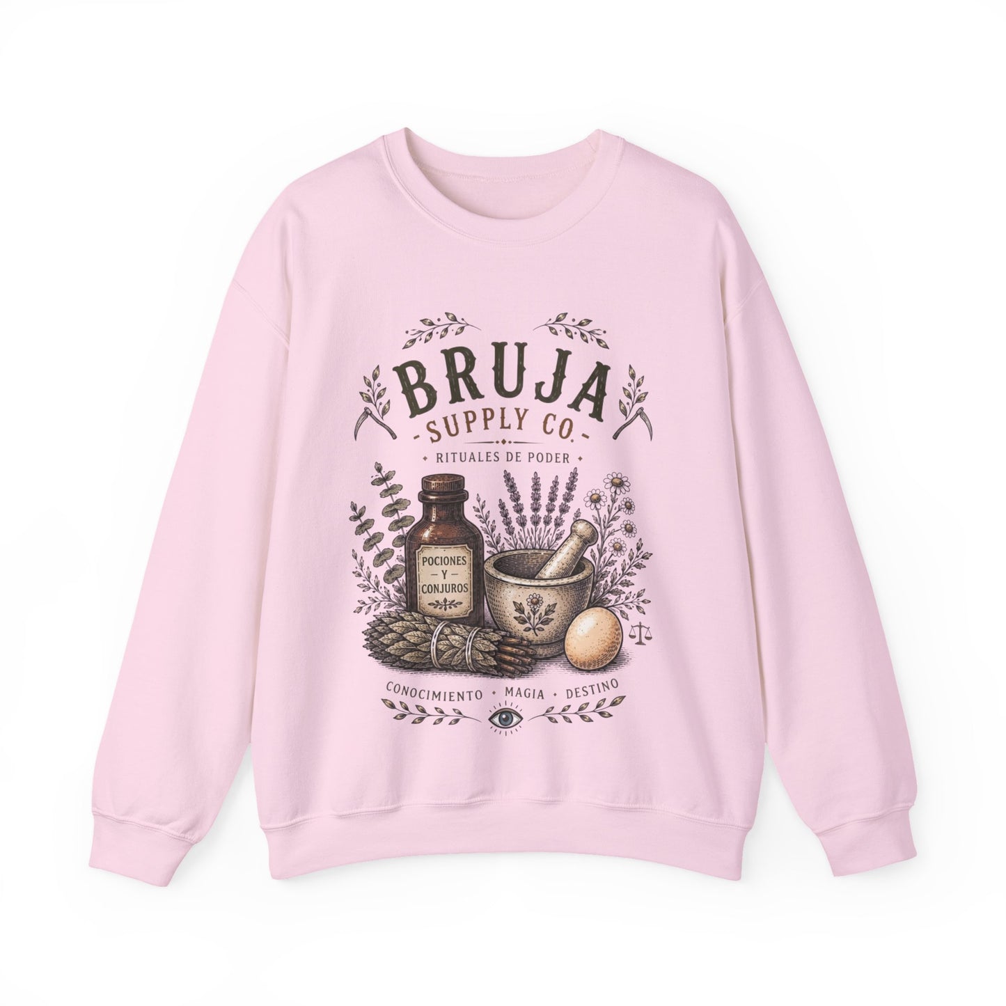 Bruja Sweatshirt - Latina Witch Magic Power Sudadera - Spanish Gift for Her - Bruja Vibes Only - Latina Pride Clothing