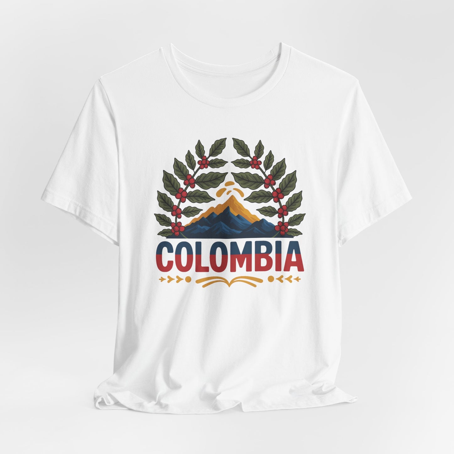 Colombia T-Shirt - Colombian Heritage Tee - Orgullo Colombiano Gift - Hispanic Pride Shirt - Colombia Flag Tee