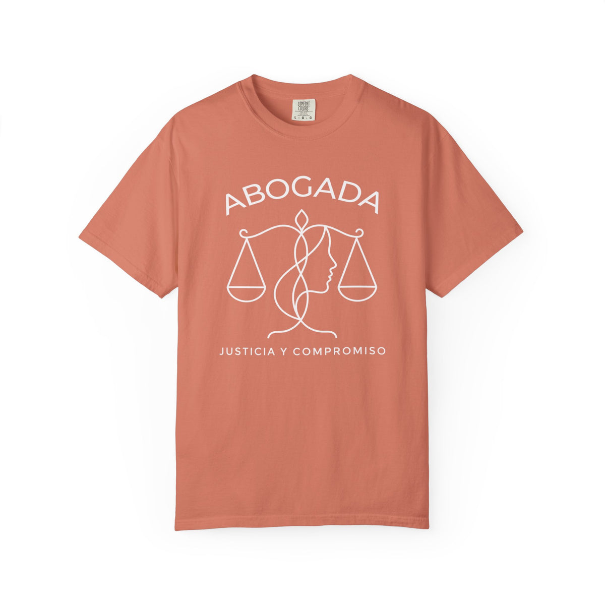 Abogada Justicia y Compromiso Tee - Spanish Latina Lawyer Shirt - Abogada Gift