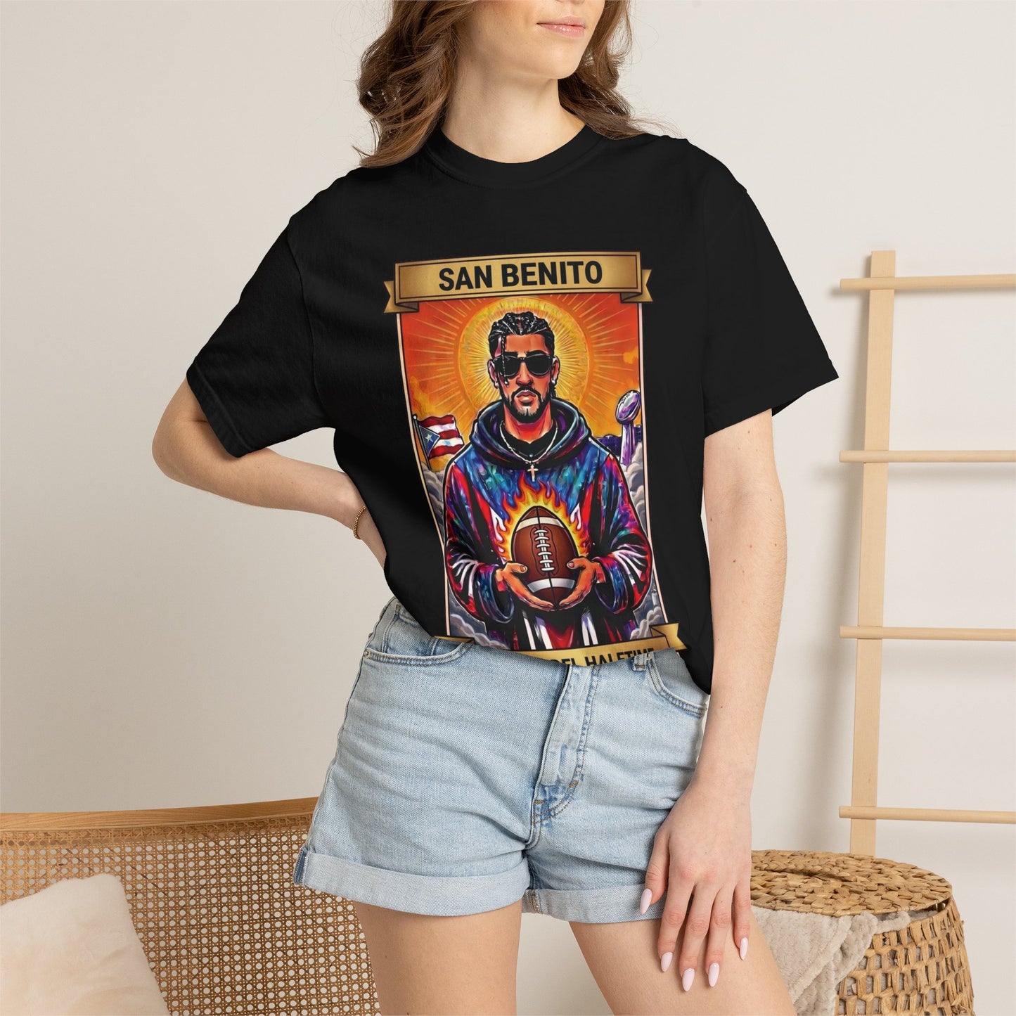 Benito Bowl Shirt, Puerto Rico Tee, San Benito Halftime Show Shirt, Team Benito Gift, Boricua Unisex Graphic Tee