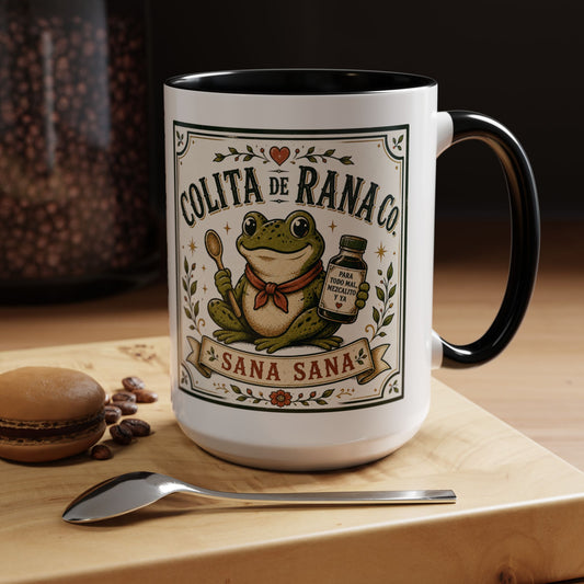 Colita De Rana Mug — Funny Spanish Coffee Cup Gift for Latina Women