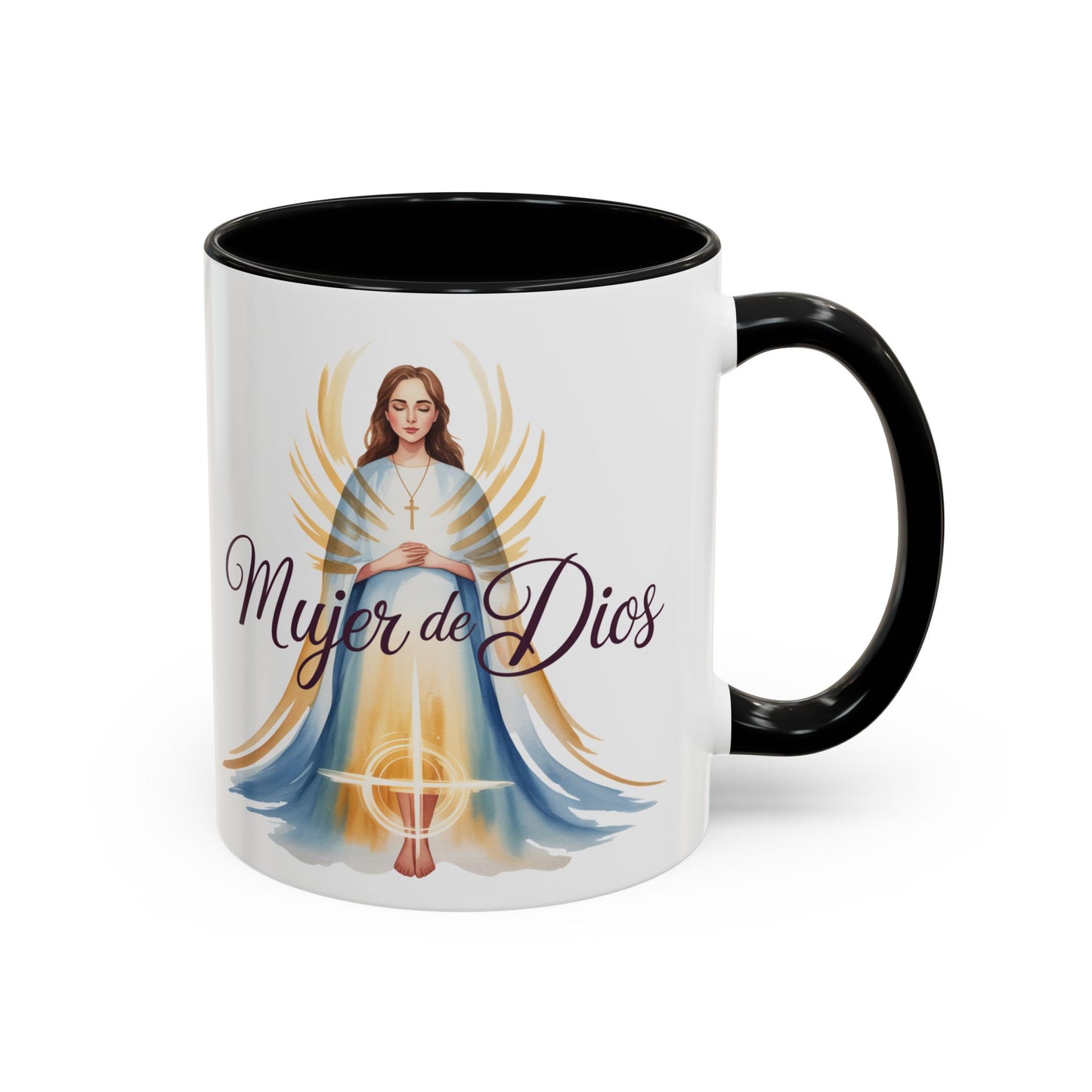 Mujer de Dios Mug - Spanish Faith Coffee Cup Gift for Christian Latina Woman - Catholic Religious Regalo Cristiano