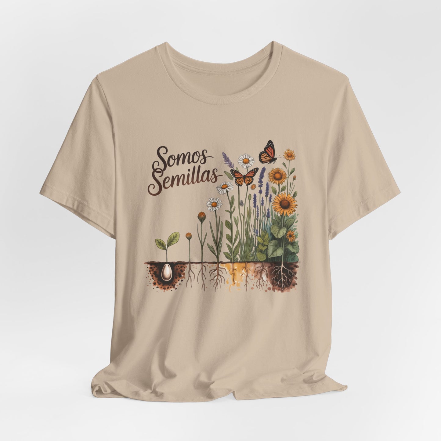 Somos Semillas T-Shirt - We Are Seeds Tee - Latino Heritage Gift - Hispanic Pride Shirt - Inspirational Growth Mindset