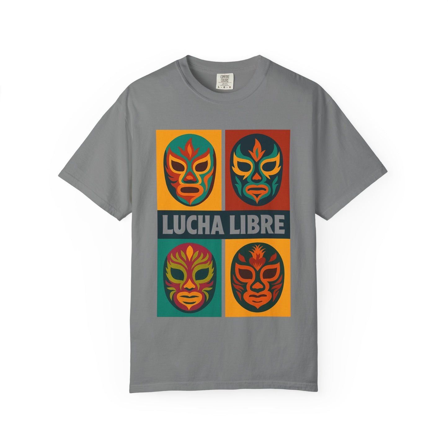 Colorful Luchador T-Shirt, Mexican Wrestling Tee, Lucha Libre Shirt, Unisex Top, Cinco de Mayo Gift, Festival Apparel