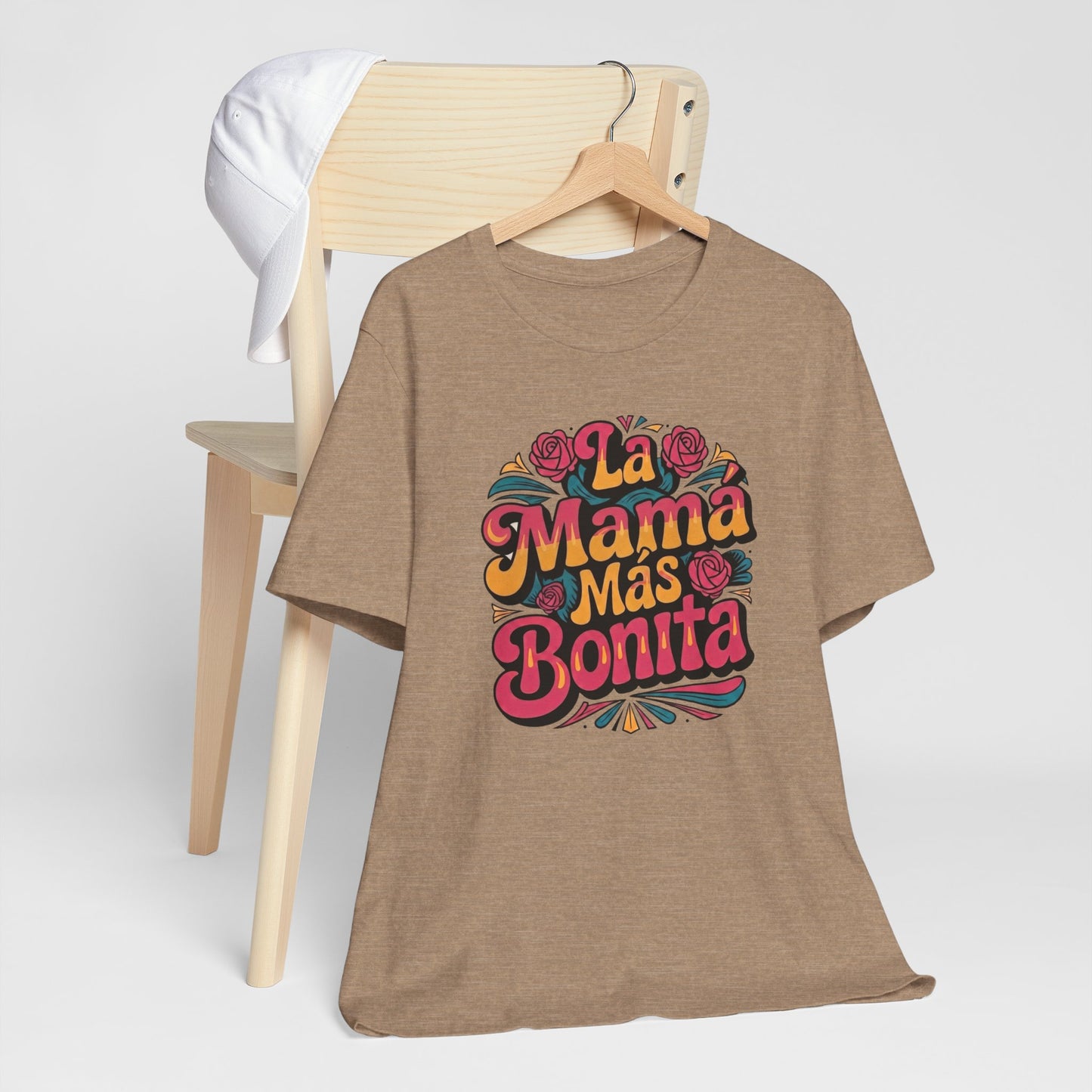 Groovy Art La Mama Mas Bonita Shirt, Mama Gift, Latina Mom Gift, Mom Birthday Gift, Mother's Day