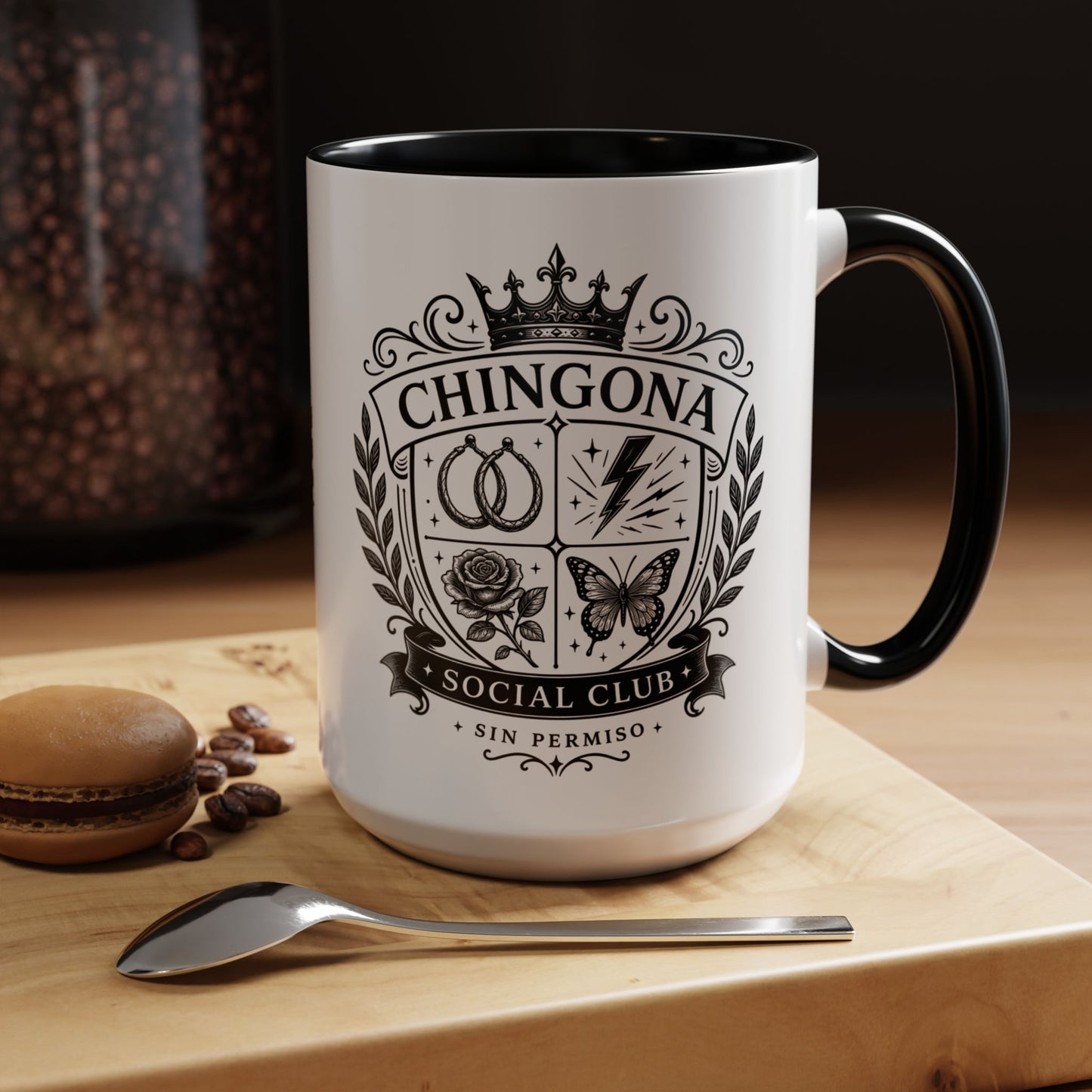 Chingona Comadre Energy Mug - Latina Gift for Her - Regalos para Mujer - Spanish Coffee Cup - Latina Power Drinkware