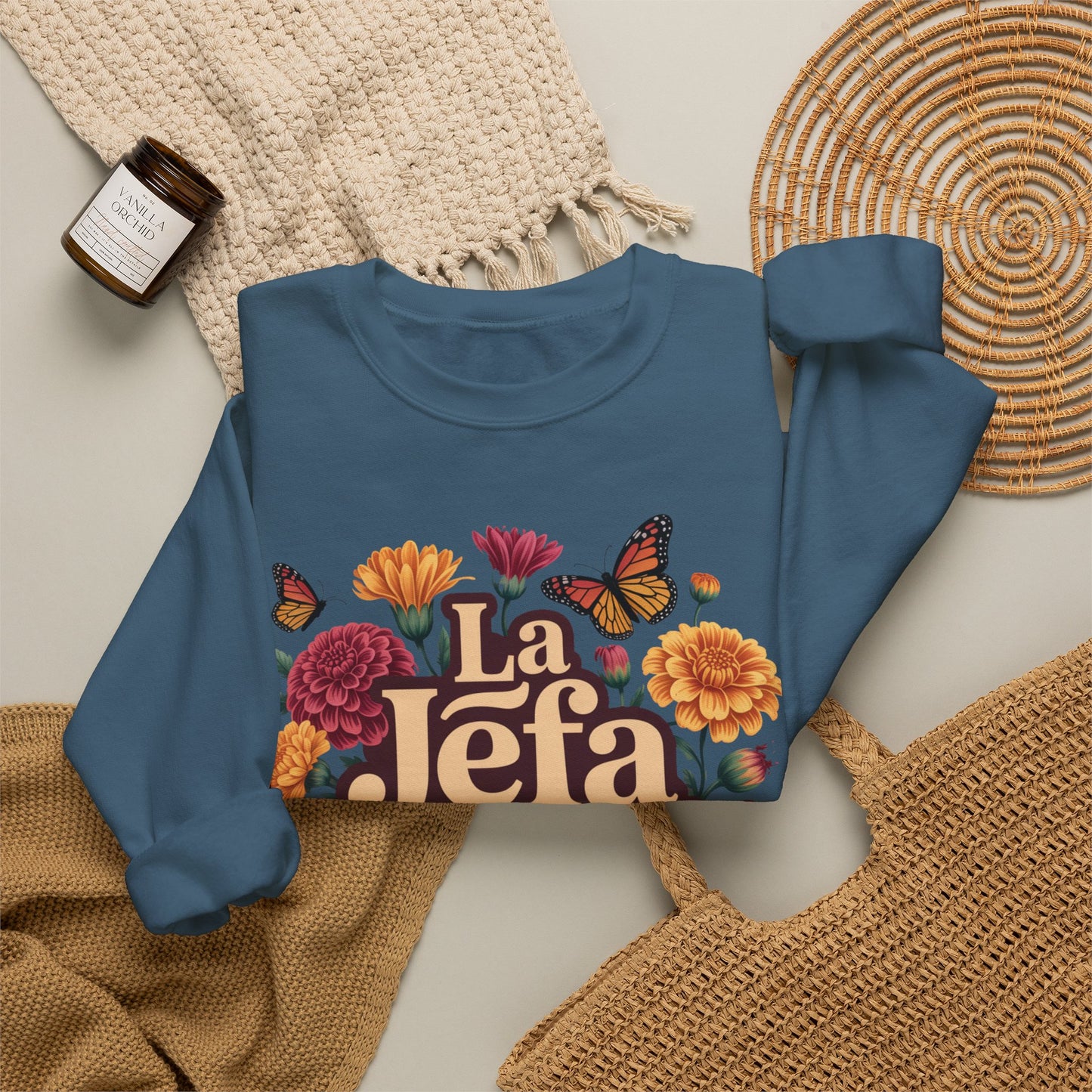 La Jefa Sweatshirt - Latina Boss Babe Gift - Mujer Fuerte Empowerment Hoodie - Feminist Gift for Her - Latina Pride Wear