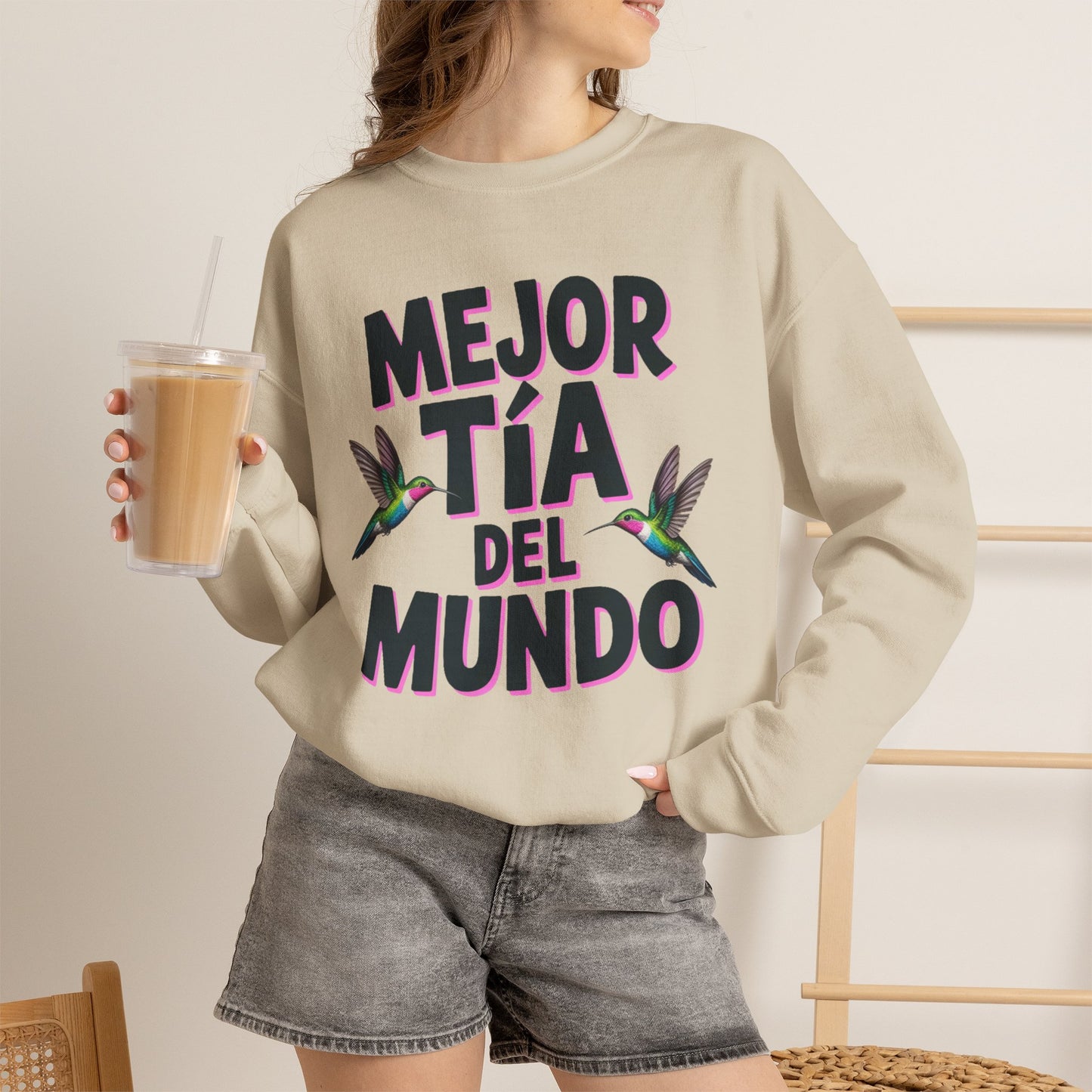 Tia Sweatshirt - Proud Tia Gift - Latino Family Sweater - Spanish Aunt Gift - Tia Querida - Mi Tia Favorita