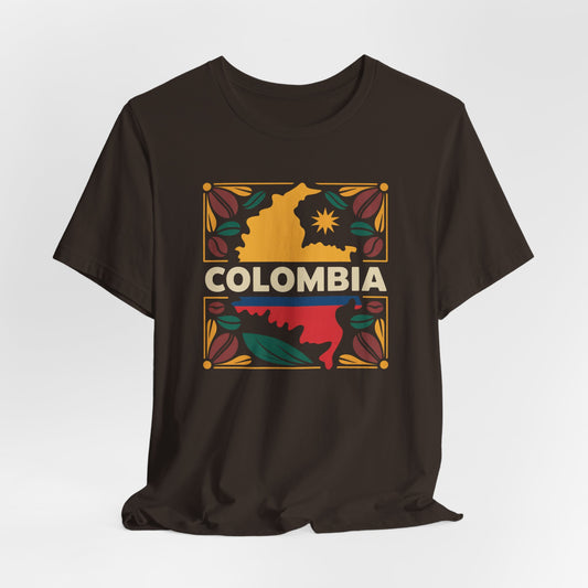 Colombia T-Shirt - Colombian Heritage Pride Tee - Orgullo Colombiano Gift - Hispanic Pride Shirt - Cafetero Style