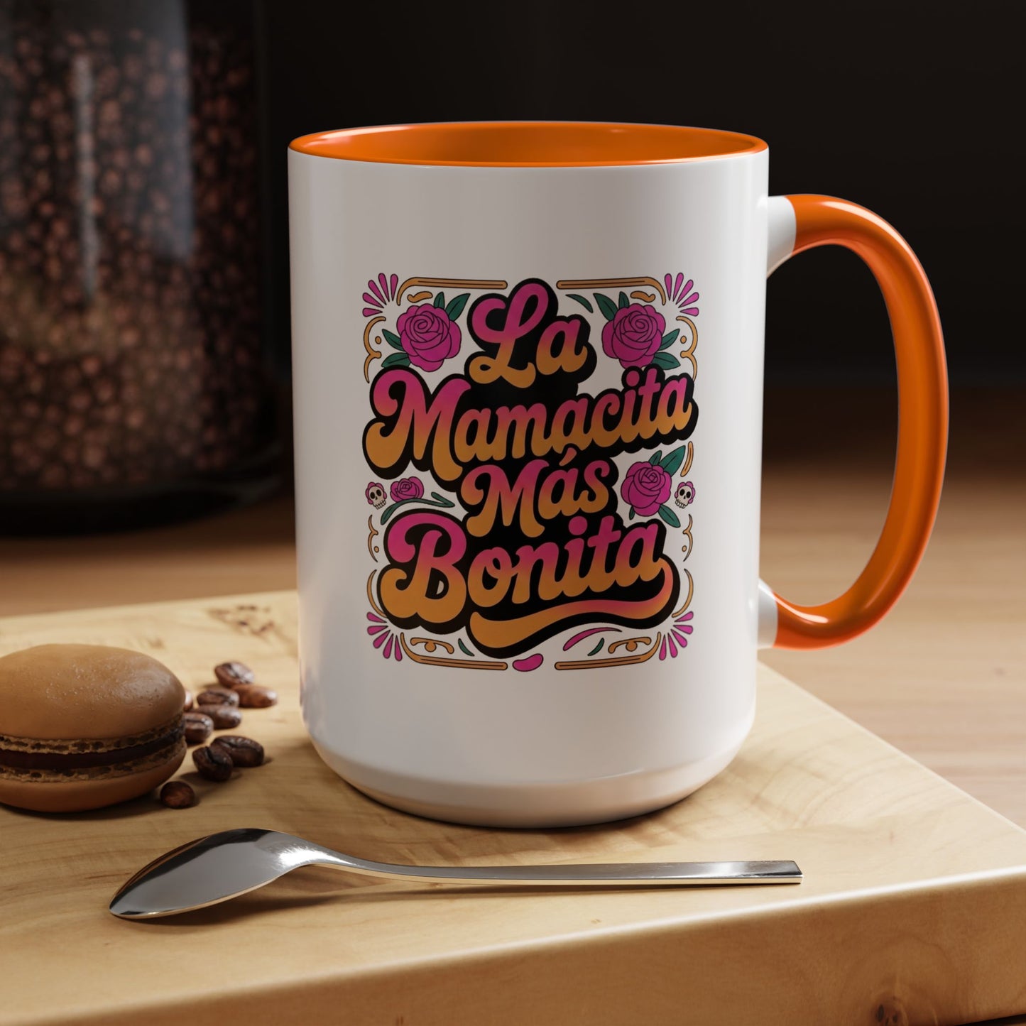 La Mamacita Mas Bonita Mug Groovy | Mamacita Gift Coffee Cup | Retro 70s Mom Mug | Latina Mother Gift for Her | Spanish Mothers Day Gift