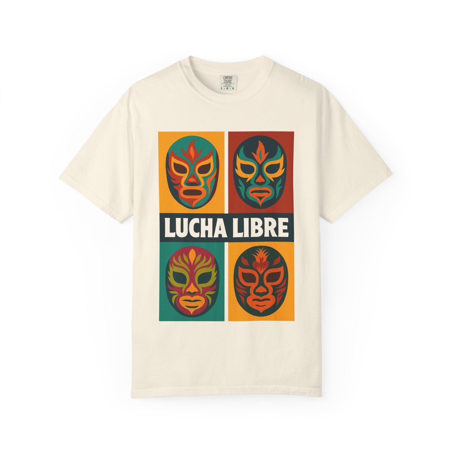 Colorful Luchador T-Shirt, Mexican Wrestling Tee, Lucha Libre Shirt, Unisex Top, Cinco de Mayo Gift, Festival Apparel