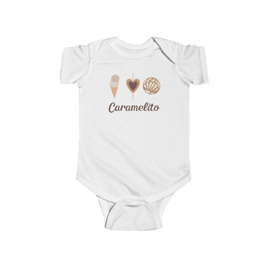 Carmelito Baby Onesie | Custom Onesie, Latin Camiseta para bebe, Little Caramel, Spanish Shirt, Boho Chic, Espanol baby nickname