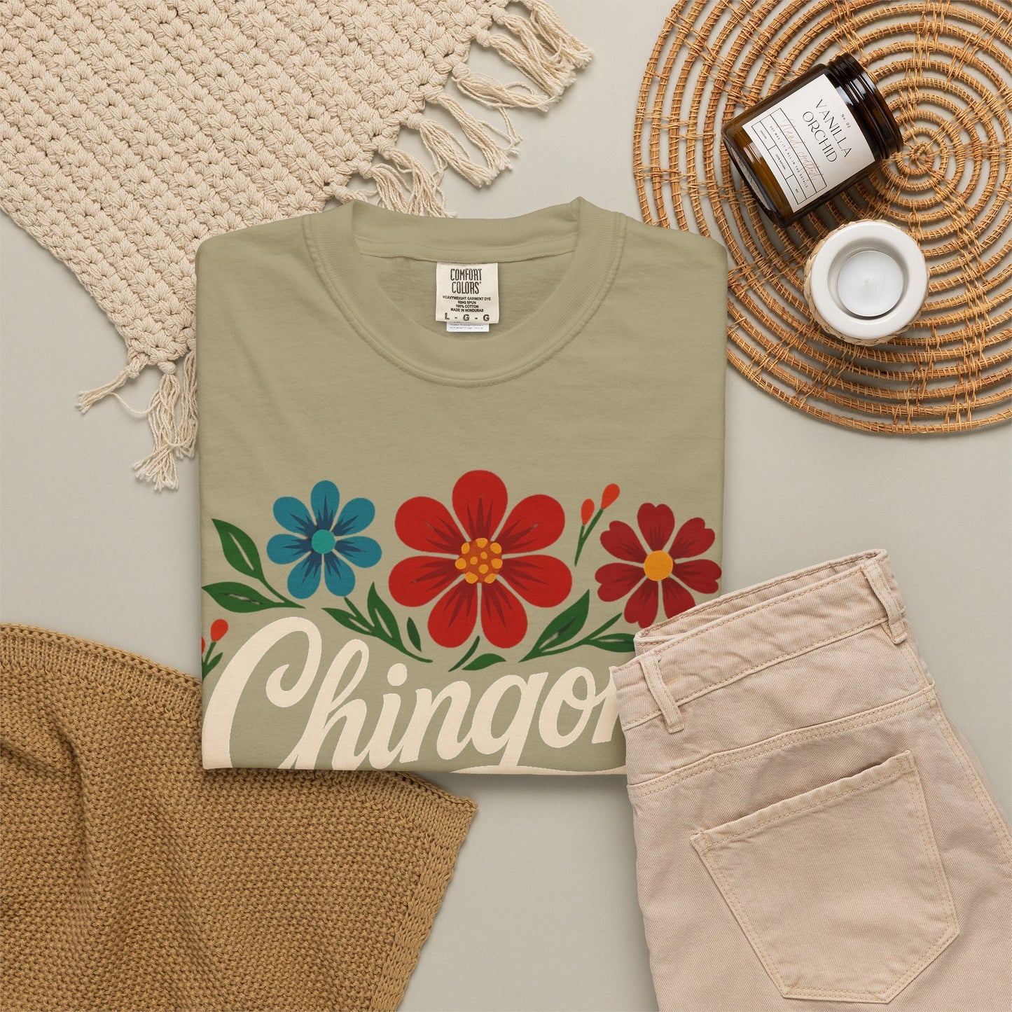 Chingona AF Shirt | Colorful Floral Latina T-Shirt | Empowerment Tee | Mexican Pride | Comfort Colors Tee | Latina Gift