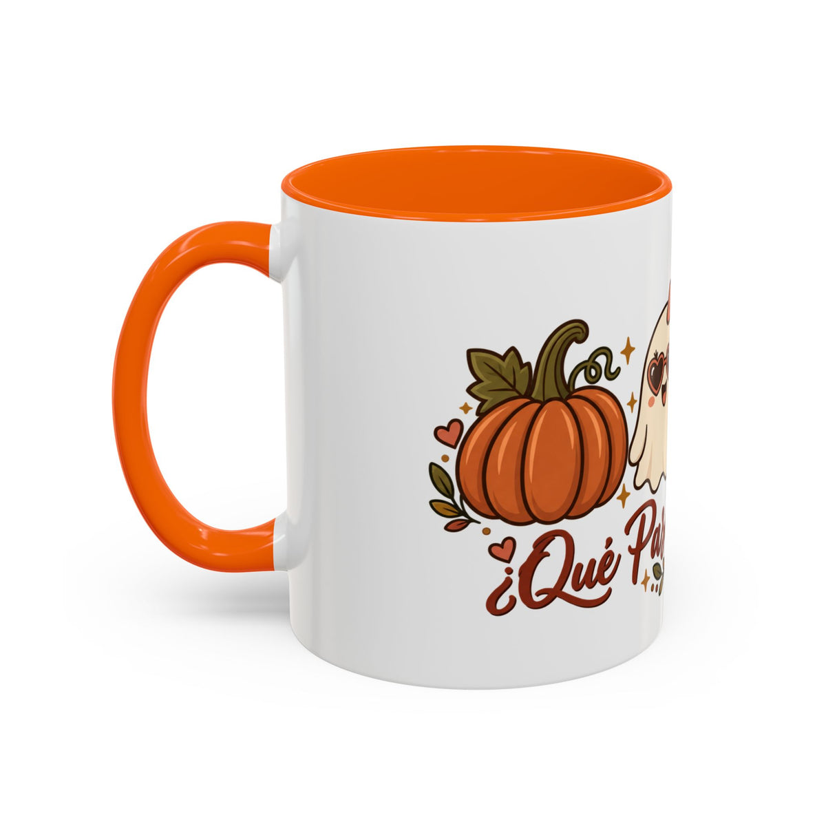 Que Pasa Calabaza Mug - Cute Fall Ghost Coffee Mug - Spanish Halloween Pumpkin Gift