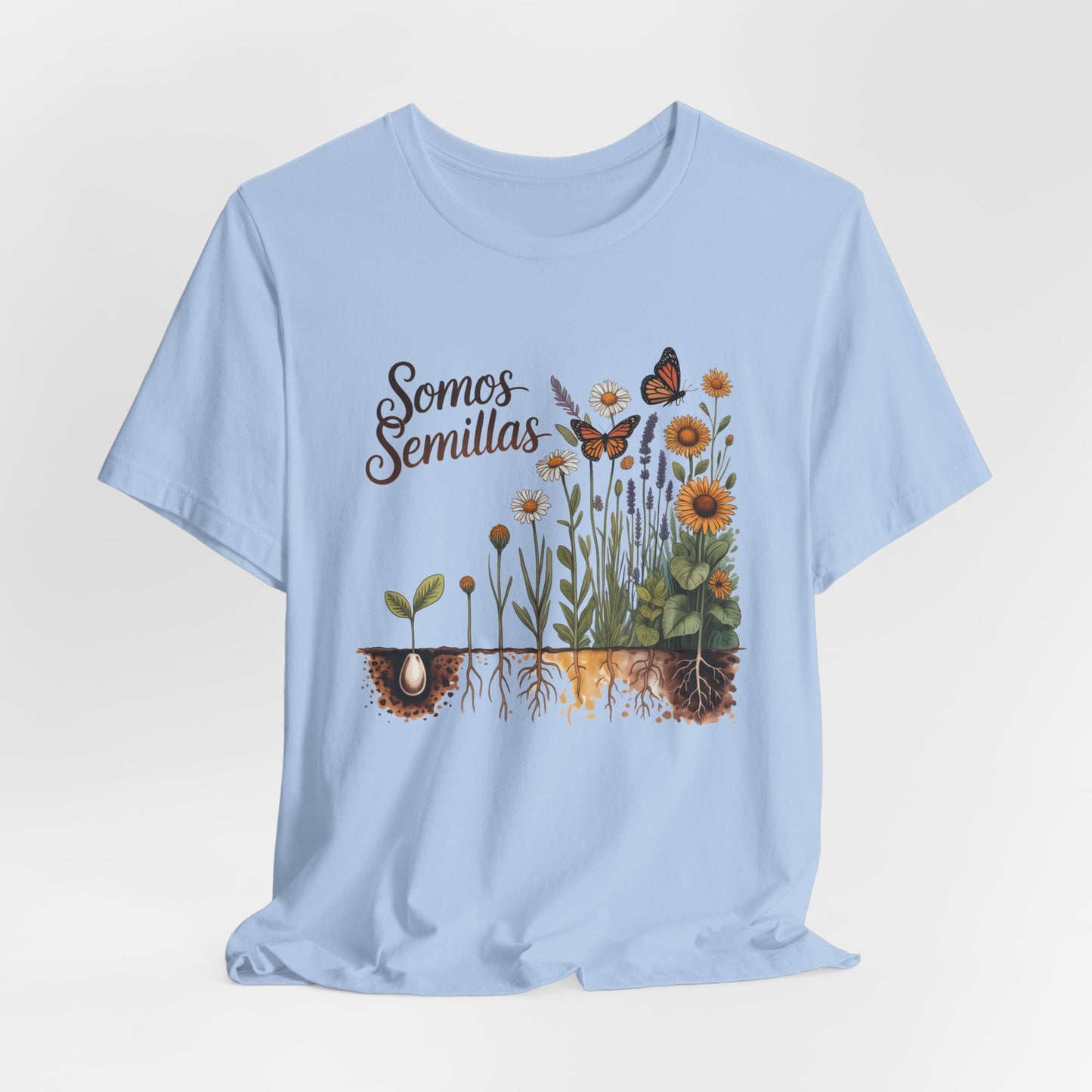 Somos Semillas T-Shirt - We Are Seeds Tee - Latino Heritage Gift - Hispanic Pride Shirt - Inspirational Growth Mindset